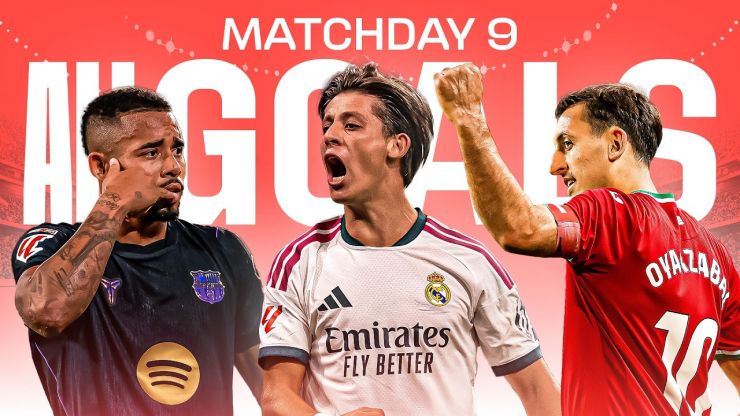 Todos los goles de la jornada 9 de LALIGA EA SPORTS 2026/27