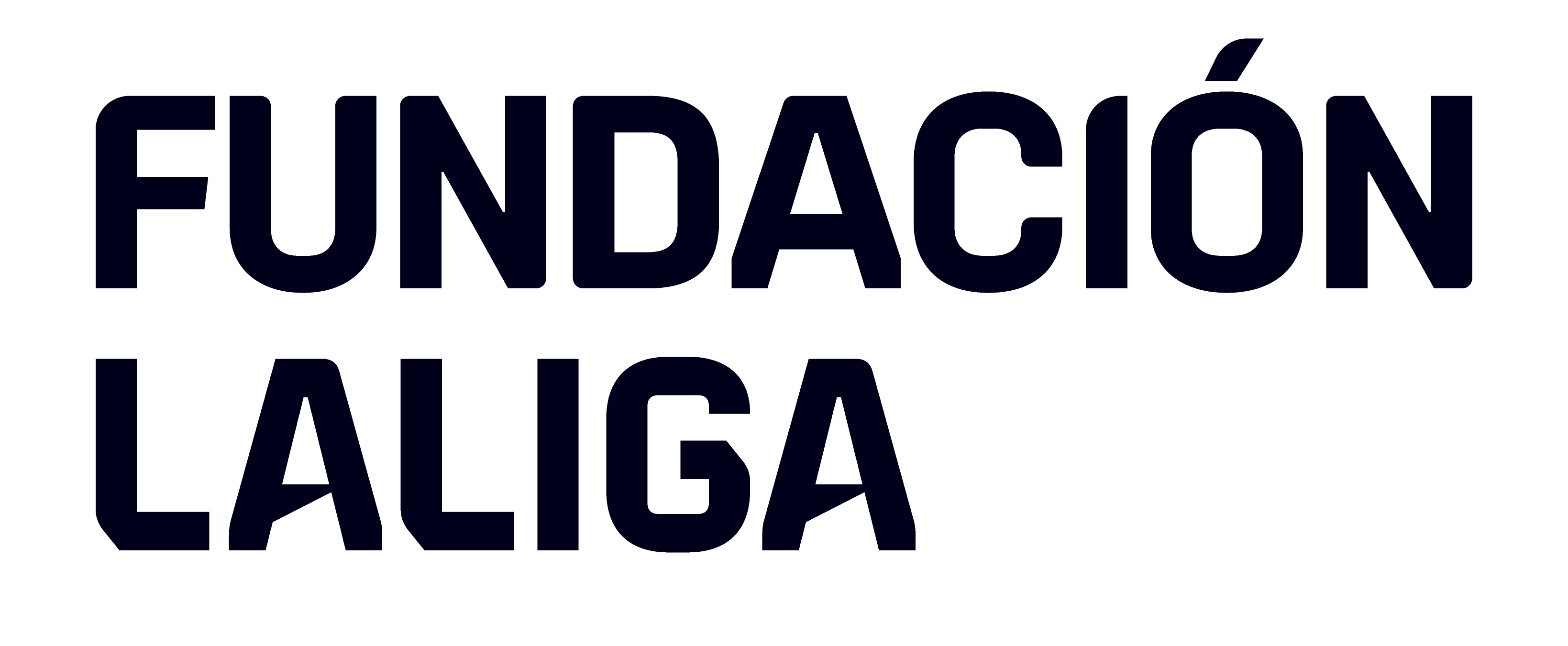Logo Fundación LaLiga Horizontal Monocolor Black