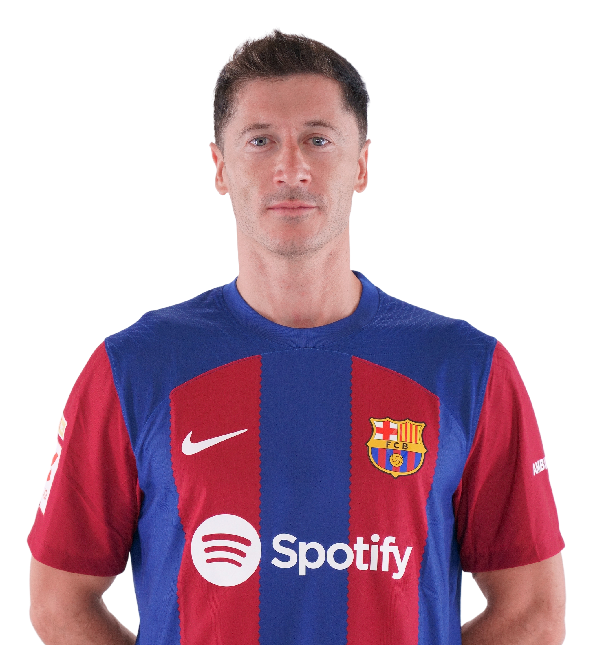 Robert Lewandowski barcelona football jersey number 9 Poster for